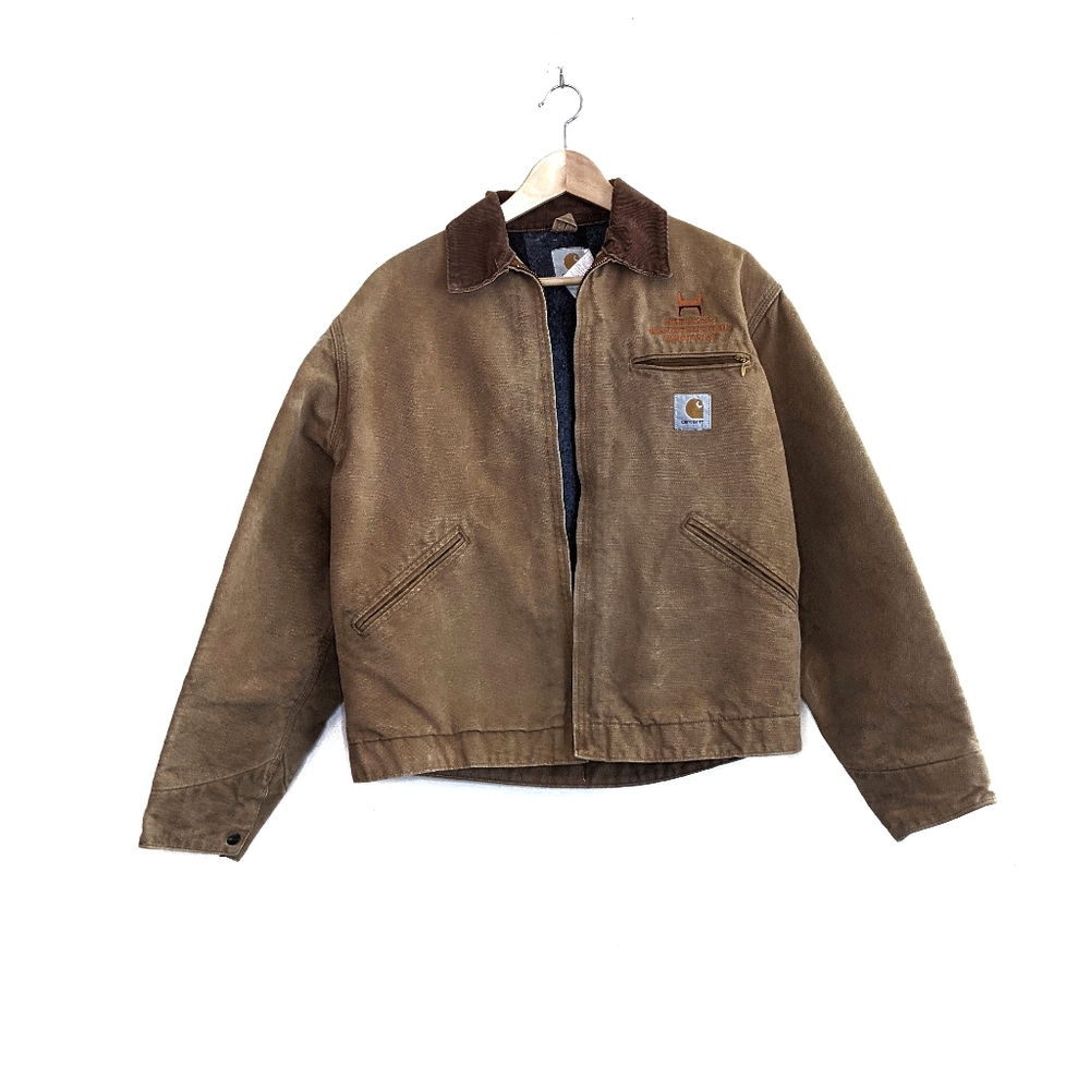 Vintage Carhartt Blanket Lined Corduroy Work Coat